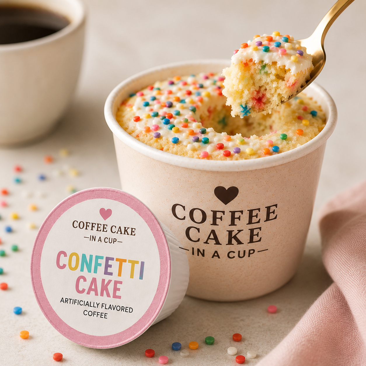 K - Cups Confetti Cake