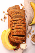 Half Loaf Sliced - Vegan Banana Bread